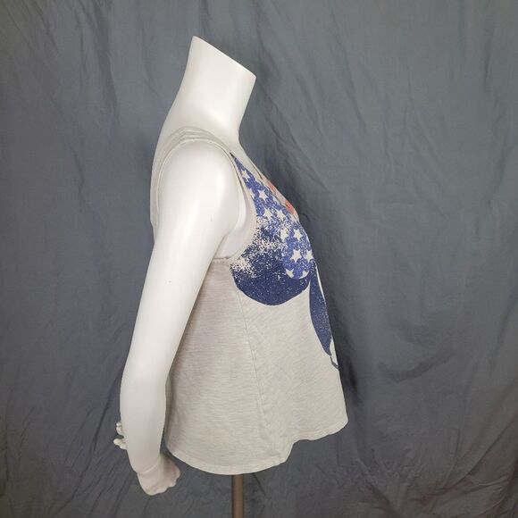 Disney Patriotic Minnie‎ Mouse Gray Tank Top Size S - Picture 5 of 5